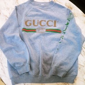 Vintage Gucci boot crewneck sweatshirt medium